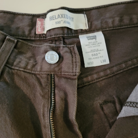Vintage Levi's 550 Relaxed Fit Brown Jeans - Picture 11 of 15